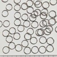 【9】9.5g約100個50円・二重丸カン・約8mm・グレー・304ステンレス