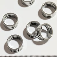 【71】1個70円・指カン・グレー・201ステンレス・内径約1.7cm
