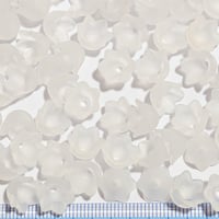 【23】30g100円・アクリルビーズ・すずらん・フロスト・ホワイトカラー