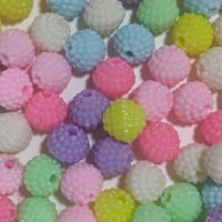 【104】30g約80個100円・アクリルビーズ・ベリー・MIXカラー