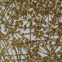 【96】10g100円・丸ピン・ゴールドカラー・約16×0.5mm