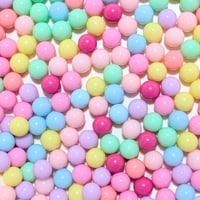 【100】30g100円・アクリルミンツ(穴なし)・ラウンド・6mm・MIXカラー