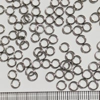【8】6g約100個50円・二重丸カン・約5mm・グレー・304ステンレス