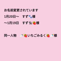 すず🐾様・元『すず🐈‍⬛🍓』様・🍼🍓いちごみるく🍓🍼様・2025.1.16・全キャンセル・キープ分返金済