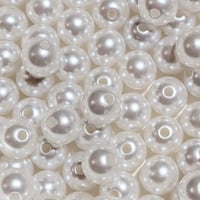 【38】30g約63個100円・アクリルビーズ・パール調・ホワイト・約10mm