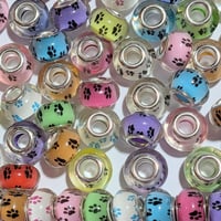 【4】10個100円・ヨーロピアンビーズ・にくきゅう・MIXカラー