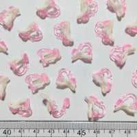【28】20個(10ペア)100円・クリップ式イヤリング金具・ピンク