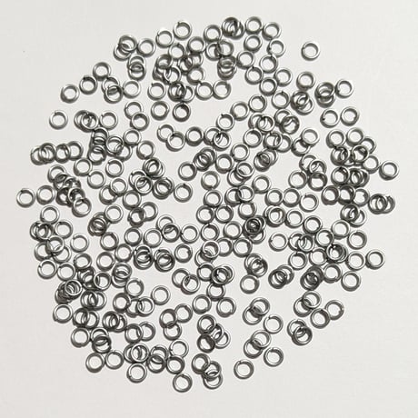 【131】10g10円・丸カン・メッキ加工なし・シルバーカラー・約4×0.7mm