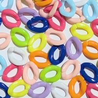 【47】30g約70個100円・アクリルチェーン・ツイスト・МIXカラー
