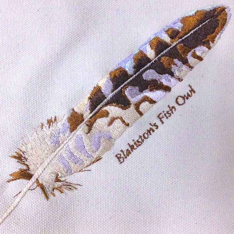 シマフクロウ刺繍トート | 猛禽類医学研究所オリジナル・グッズショップ