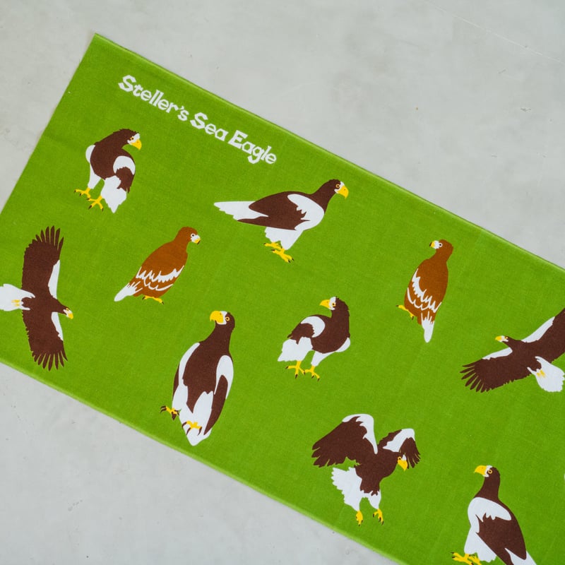 オオワシ日本手拭い | 猛禽類医学研究所オリジナル・グッズショップ