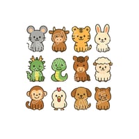 ≪ かわいい十二支イラスト ≫