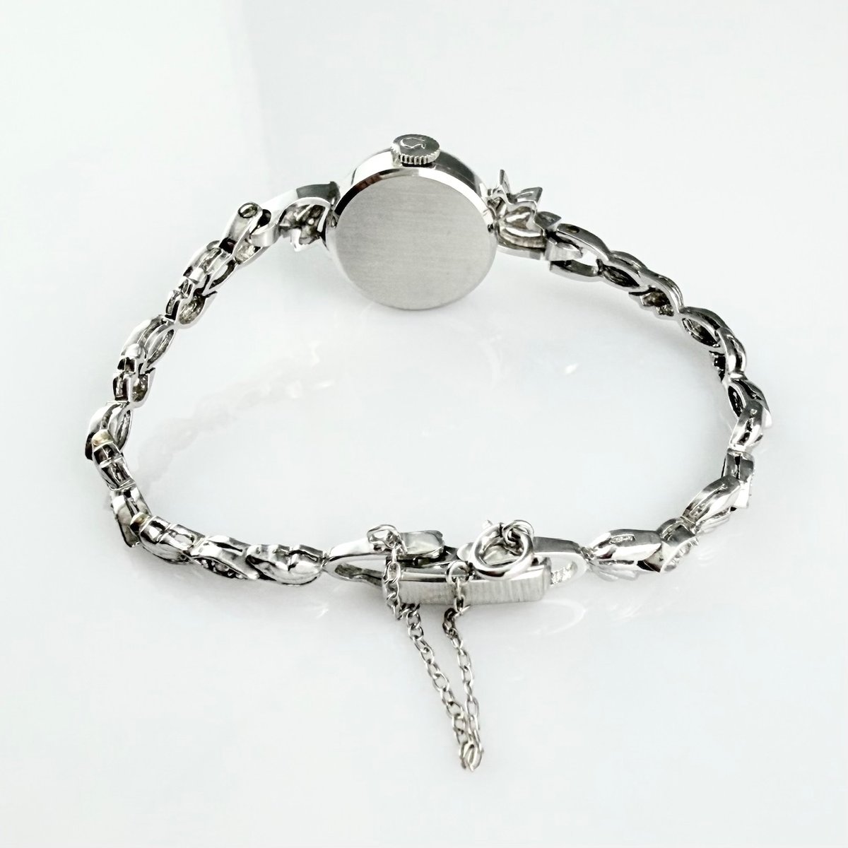 オメガ レディースアンティークウォッチ 14金ホワイトゴールド