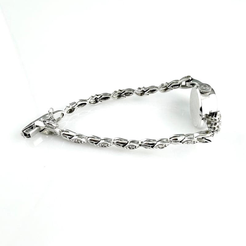 オメガ レディースアンティークウォッチ 14金ホワイトゴールド