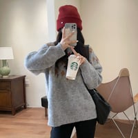 フェアアイル セーター　ウール混　暖かい
