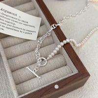 【サンプル品残り1点】天然真珠ネックレス　天然パール　シルバー925　純銀　高級感