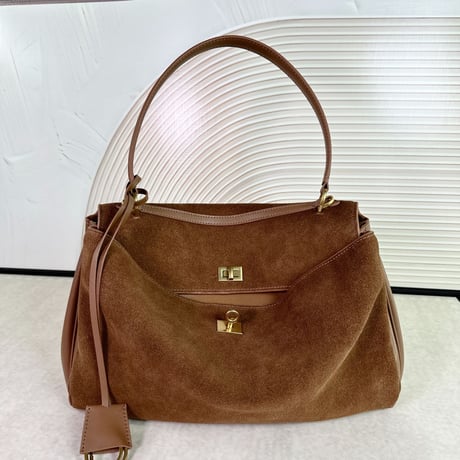 ヌバックレザーバッグ パッチワークレザーバック ハンドバッグ ショルダーバッグ 秋冬バッグ おしゃれ 雰囲気