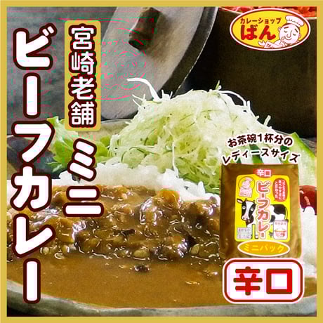 宮崎 老舗カレー専門店のミニビーフカレーパック 【辛口】