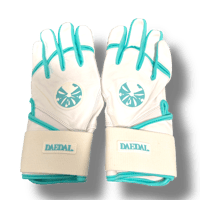 DAEDAL. Batting Glove High-Grade 【Aqua Blue × White】