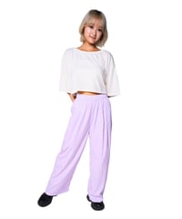 【モデル】みく ラベンダーワイドパンツ S カジュアル