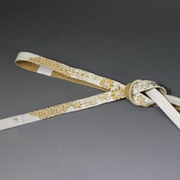 帯締め 紐の渡敬謹製 高麗片胴別玉小花撚房 手組 刺繍 あすかや [商品番号coj0025]