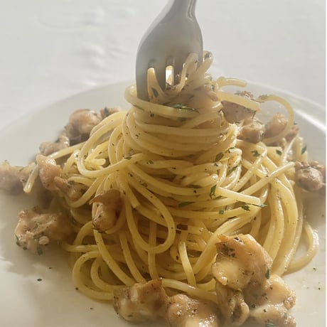 鶏軟骨のペペロンチーノソース