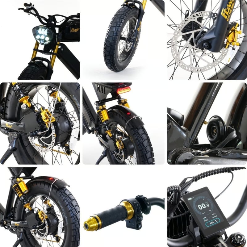 FLOW NA1 ハイスペック 電動アシスト 自転車 充電式 グロスブラック