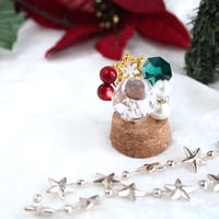 初級キット★簡単♪置き型コルクのクリスマスミニサンキャッチャー制作キット【動画解説付】