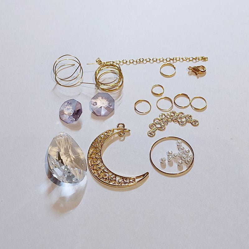 三日月　セット 上級キット☆三日月と雫のサンキャッチャー | サンキャッチャーキット