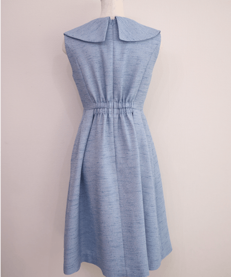 pearl scarf onepiece(blue)