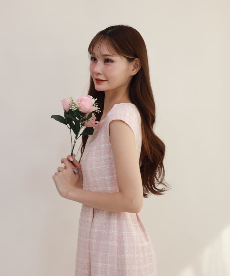 Marry me マリーミー　tweed one piece(pink) tweed one piece(pink) | Marry me
