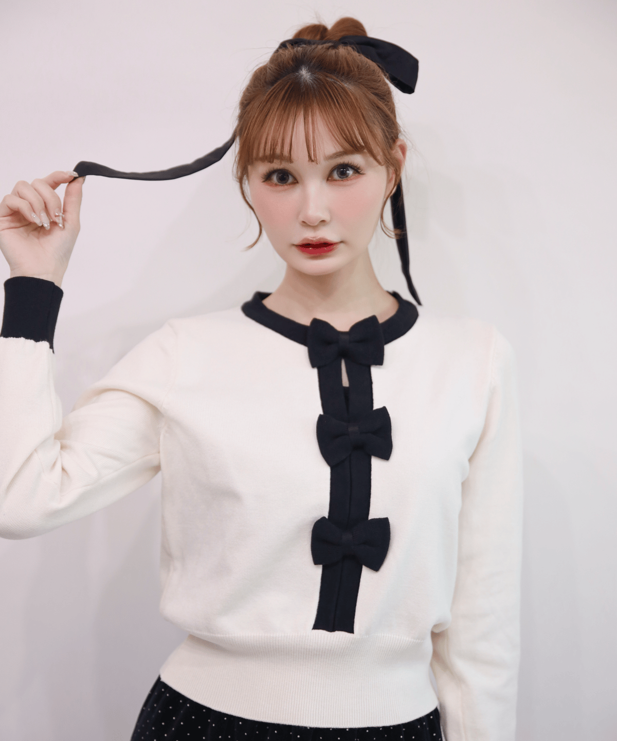 front ribbon tops(2color) | Marry me