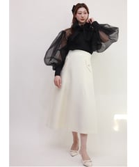tweed long skirt(ivory)