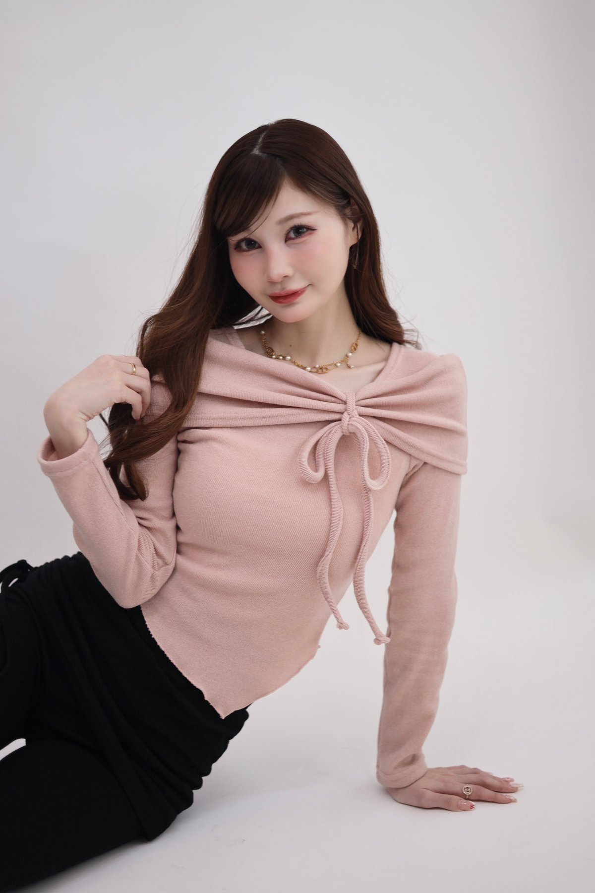 bonheur様　MARRYME ORGANDY FURI FURI TOPS front ribbon tops | Marry me