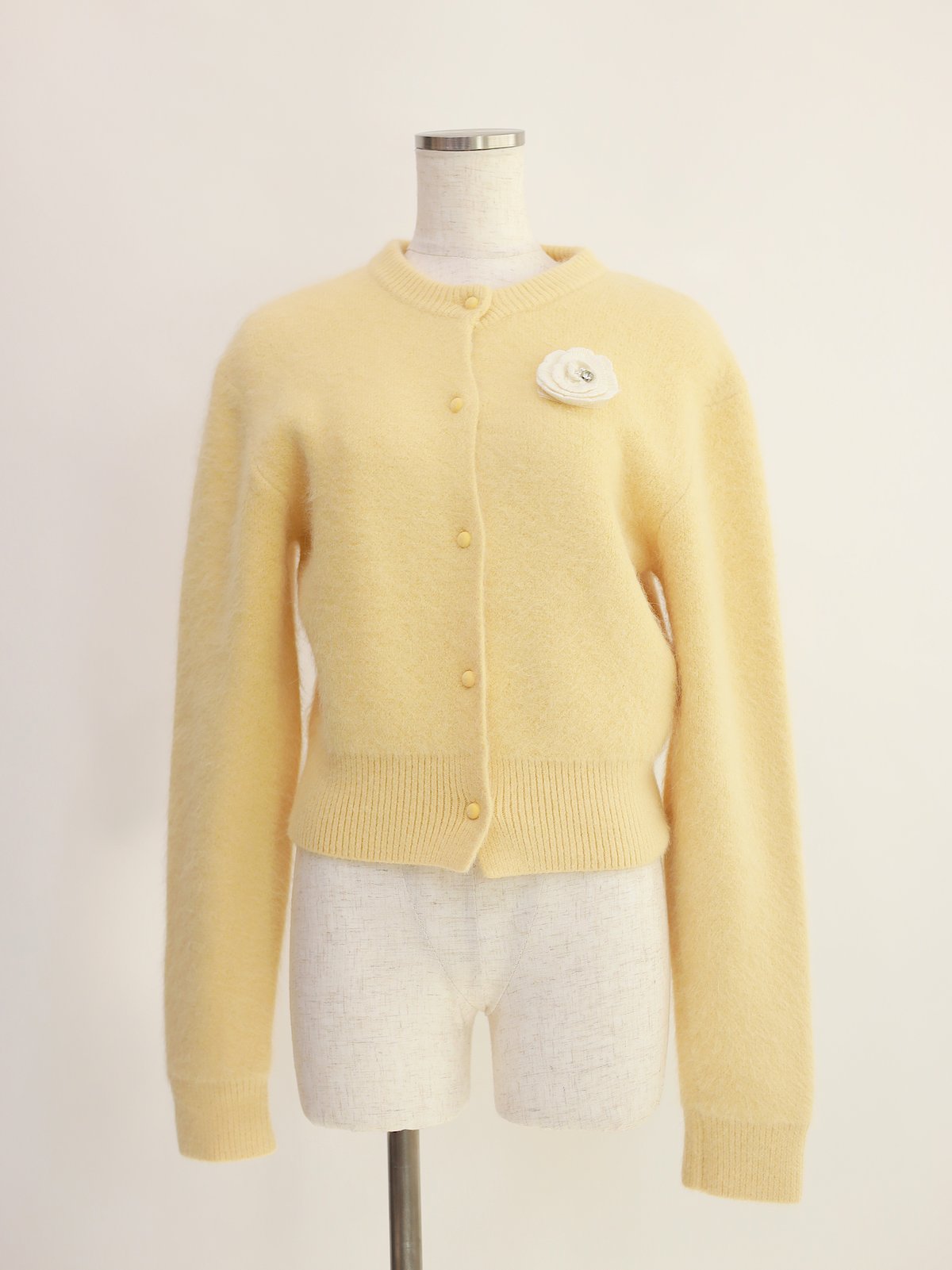 Knit cardigan(yellow） | Marry me