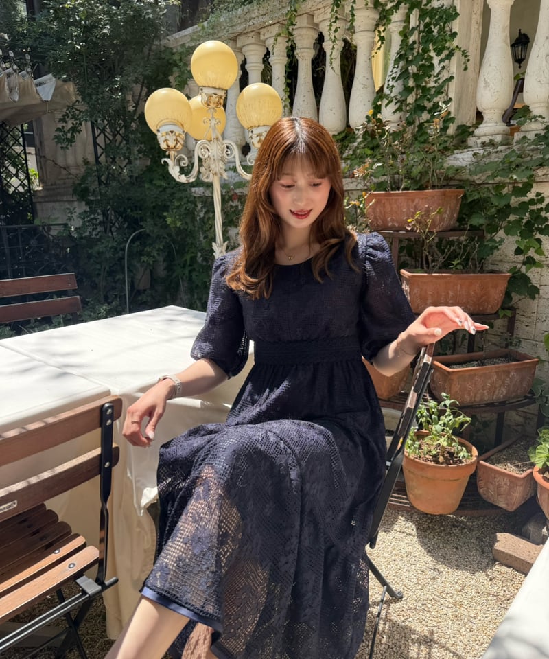 eimyistoire☆Lavinia laceワンピース☆NAVY☆XS eimyistoire☆Lavinia laceワンピース☆NAVY☆エックスエス