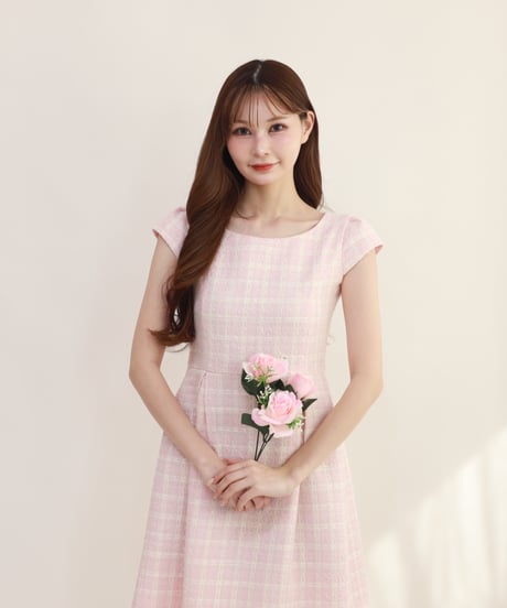 Marry me マリーミー　tweed one piece(pink) tweed one piece(pink) | Marry me