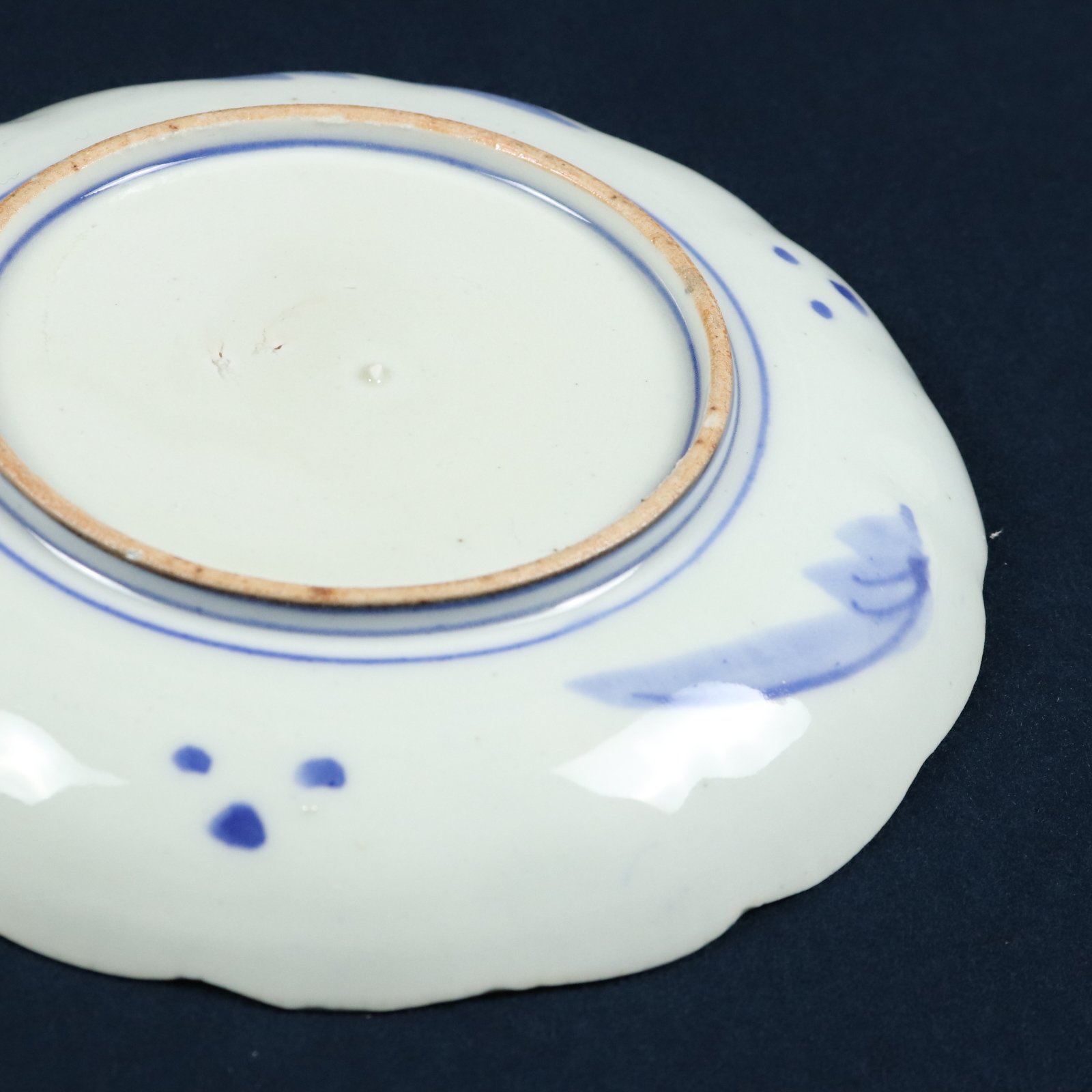 97 有田焼 染付中皿 山水文 染付 明治～大正期頃 | 三梨 art and antiques