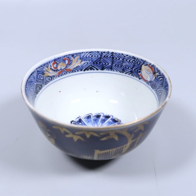 200 伊万里焼 開造祥瑞 蓋付き瑠璃茶碗 江戸後期 | 三梨 art and antiques