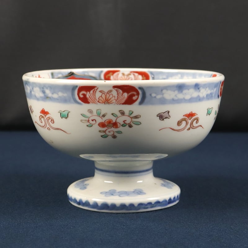 241 伊万里焼 盃洗 花鳥文 色絵金彩 江戸期 | 三梨 art and antiques