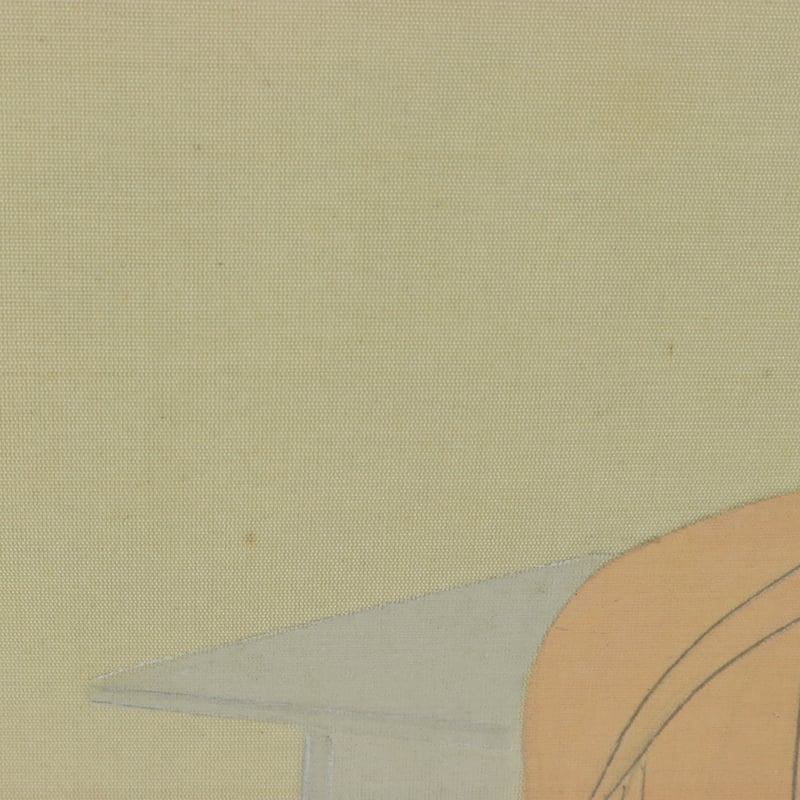 60 島 成園 「春」 絹本 大阪の人 美人画 掛軸 | 三梨 art and antiques