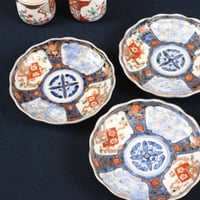22 伊万里焼 花文 色絵金彩 小皿 明治期 3寸 豆皿 | 三梨 art and antiques