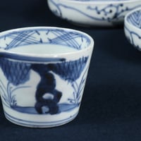 28 伊万里焼 松竹梅と鶴文膾皿 色絵金彩 中皿 幕末～明治期 5寸 | 三梨