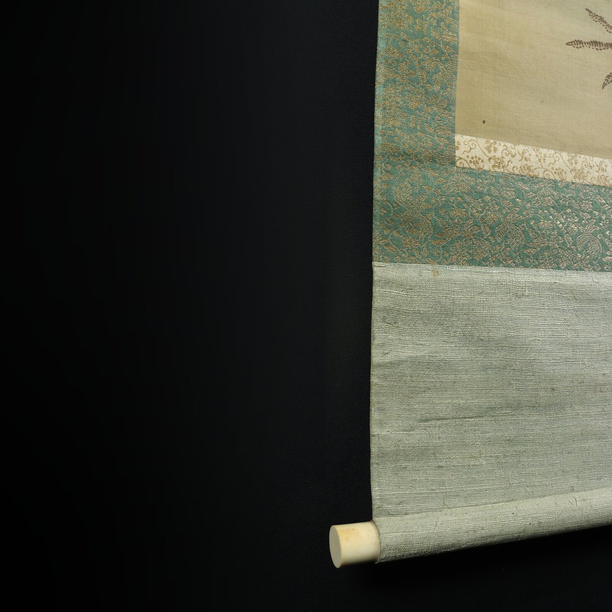 江戸屋の原画 掛け軸 1265x570mm E817 石蕗 つわぶき図 作者不詳 不詳