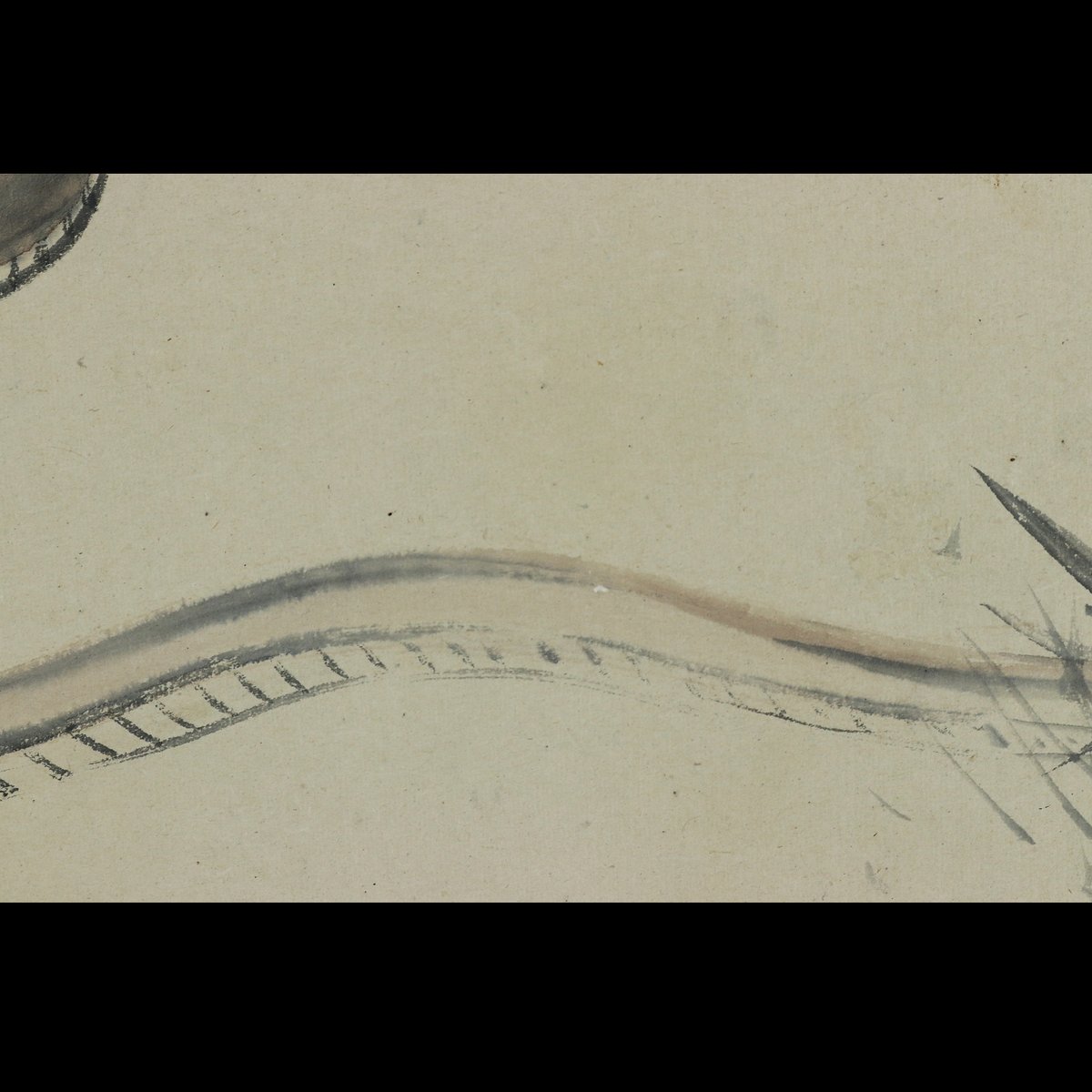 70 松村景文「蛇図」紙本 肉筆 松村呉春師事 四条派 掛軸 | 三梨 art