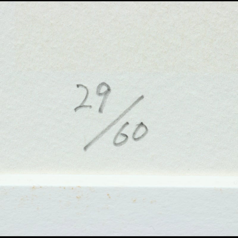 48 白髪 一雄 「魏」リトグラフ 限定60部 直筆サイン 洋画家 尼崎市