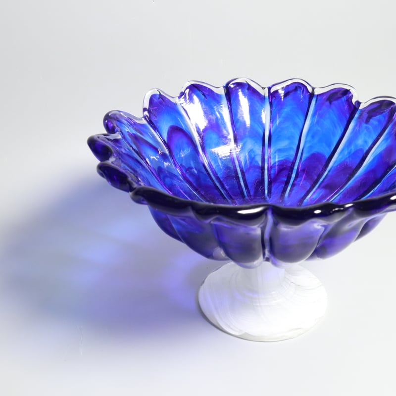 203 岩田ガラス 花器・コンポート ガラス工芸 現代ガラス芸術の