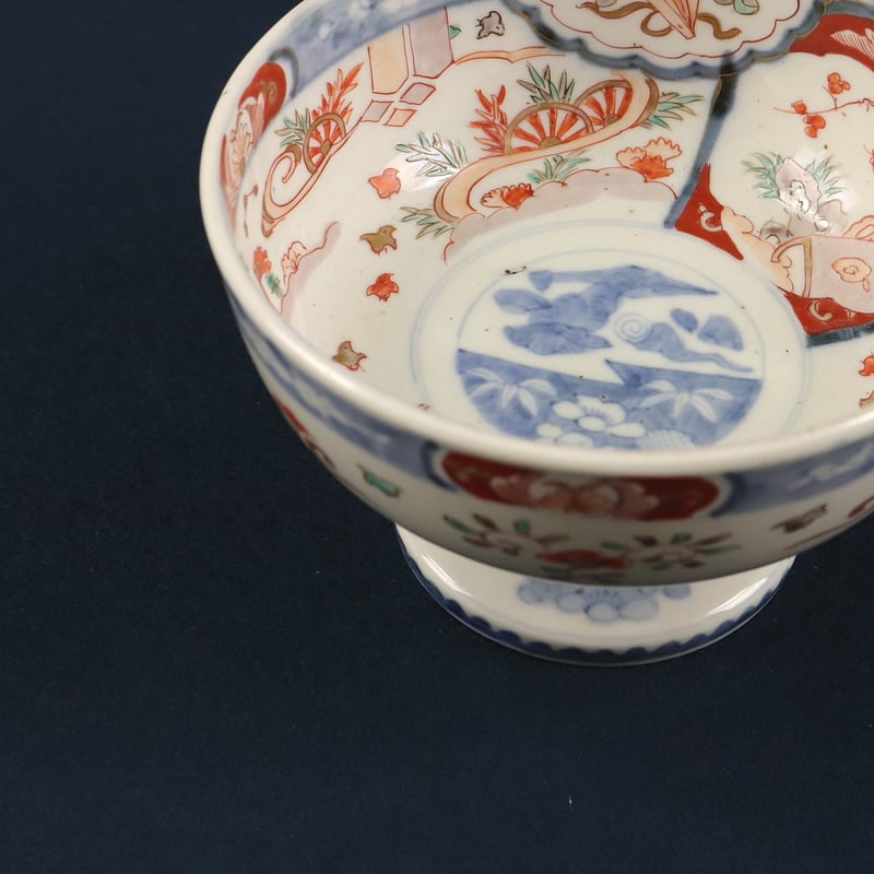 241 伊万里焼 盃洗 花鳥文 色絵金彩 江戸期 | 三梨 art and antiques