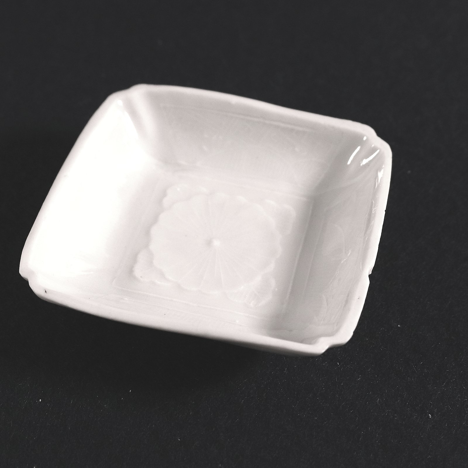 瀬戸焼　白磁小皿　5種6枚　8cm　幕末～明治期 original