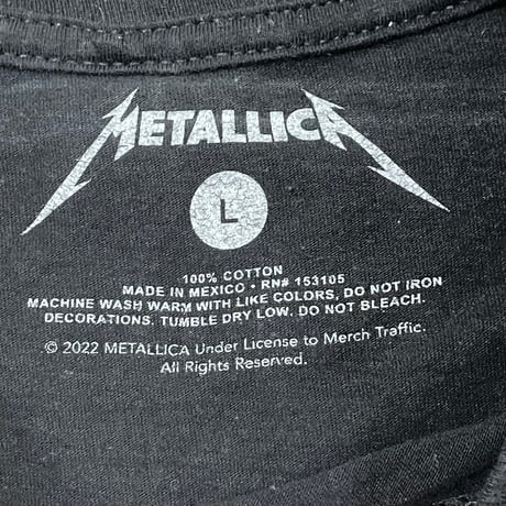 【古着  バンドT】 METALLICA メタリカ L  / 253-032
